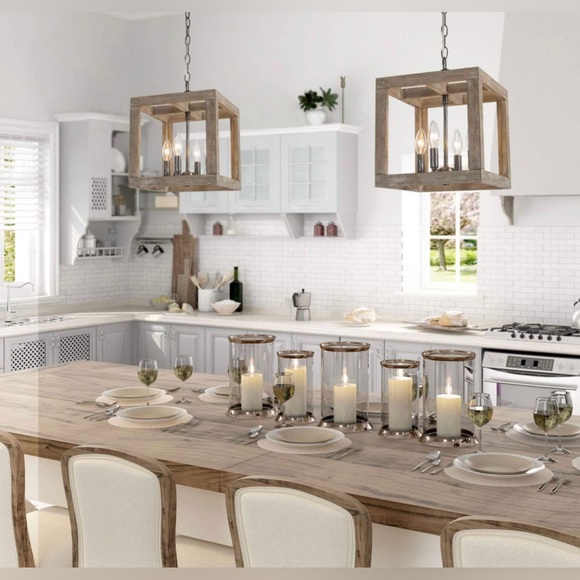 Other - Brand New in Box - Farmhouse 4-Light Square Lighting with Weathered Brow…